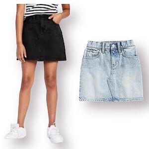 *BUNDLE OF 2* OLD NAVY Girls High Rise Denim Mini Skirts Size XL 14-16